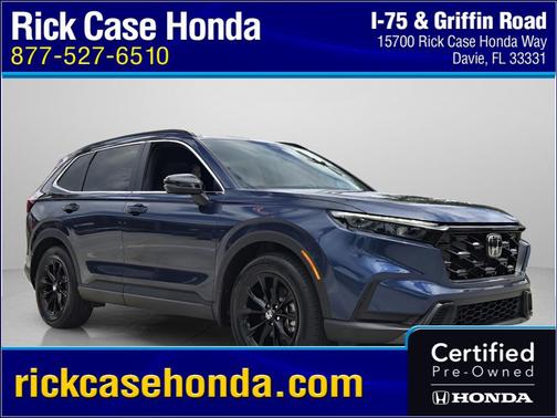 Canyon River Blue Metallic 2025 Honda CR-V Hybrid