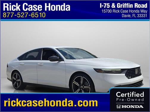 Platinum White Pearl 2023 Honda Accord Hybrid