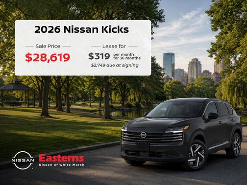 Aspen White Tricoat 2026 Nissan Kicks SR