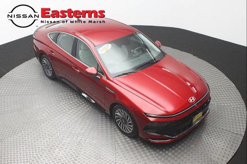 Ultimate red 2025 Hyundai SONATA Hybrid SE