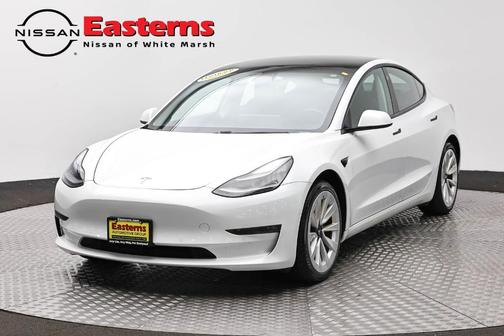 Pearl White Multi-Coat 2021 Tesla Model 3 Long Range