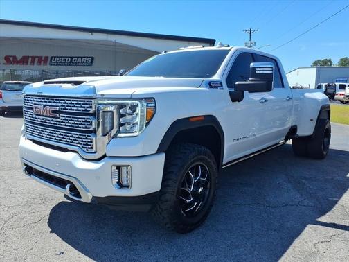 White Frost Tri-Coat 2021 GMC Sierra 3500 Denali