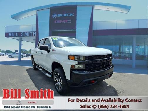 Summit White 2019 Chevrolet Silverado 1500 Custom Trail Boss