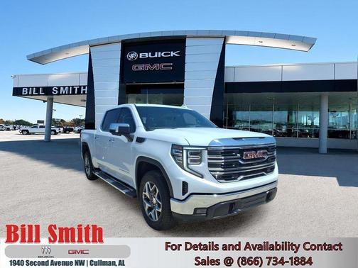 Glacier White 2026 GMC Sierra 1500 SLT