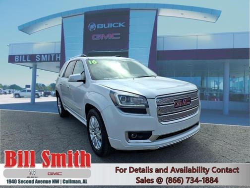 White Frost Tri-Coat 2016 GMC Acadia Denali