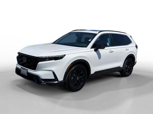 Platinum White Pearl 2025 Honda CR-V Hybrid Sport AWD