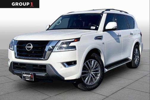 Aspen White Tricoat 2021 Nissan Armada SL 2WD