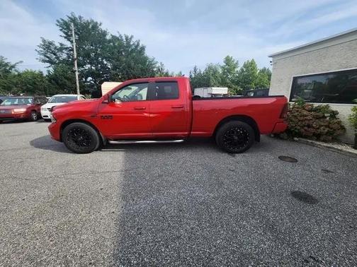 Flame Red Clearcoat 2017 RAM 1500 Night Quad Cab 4x4 6'4' Box