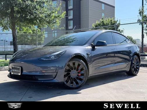Midnight Silver Metallic 2022 Tesla Model 3 Performance