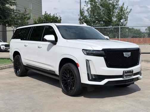 Crystal White Tricoat 2021 Cadillac Escalade ESV Sport Platinum