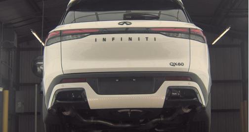 Majestic White 2025 INFINITI QX60 Luxe