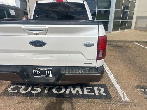 White Platinum Metallic Tri-Coat 2019 Ford F-150 King Ranch
