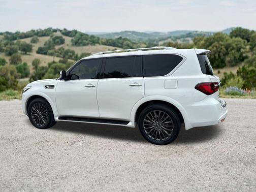 Moonstone White 2023 INFINITI QX80 SENSORY AWD