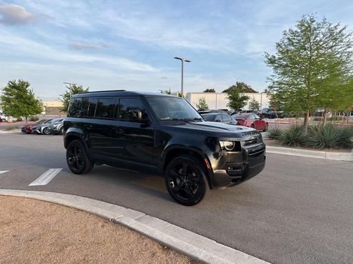 Santorini Black Metallic 2023 Land Rover Defender 110 SE