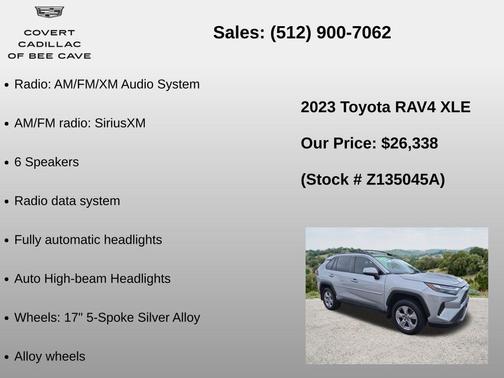 Silver Sky Metallic 2023 Toyota RAV4 XLE