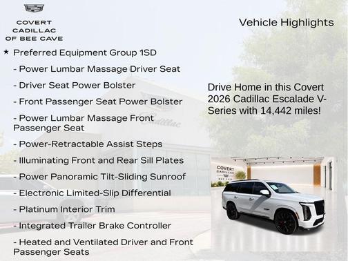 Vibrant White Tricoat 2026 Cadillac Escalade V-Series