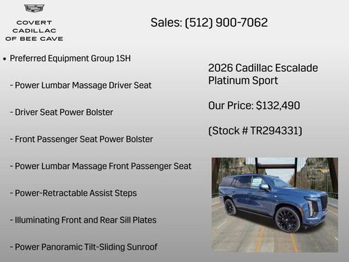 Dp Sea Met 2026 Cadillac Escalade Sport Platinum