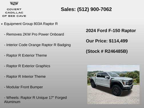 Avalanche 2024 Ford F-150 Raptor