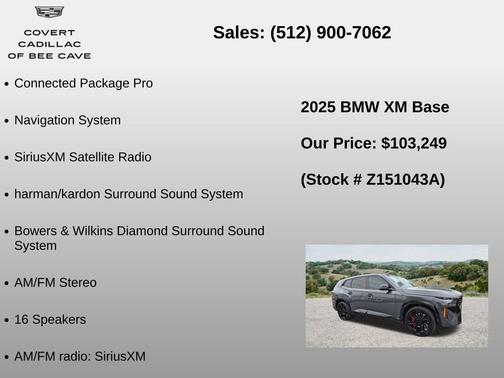 Gray Metallic 2025 BMW XM Base
