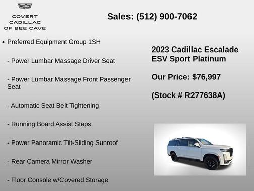 2023 Cadillac Escalade ESV Sport Platinum
