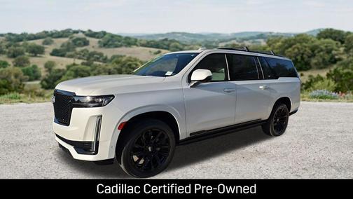 Crystal White Tricoat 2023 Cadillac Escalade ESV Sport Platinum