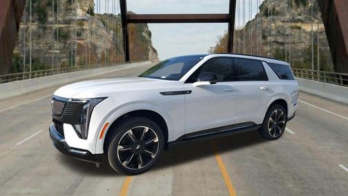 Vibrant White Tricoat 2026 Cadillac Escalade IQL Premium Sport