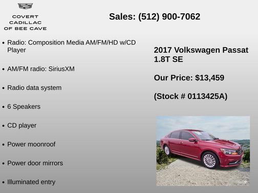 Fortana Red 2017 Volkswagen Passat 1.8T SE