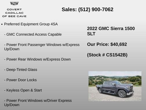 Titanium Rush Metallic 2022 GMC Sierra 1500 SLT