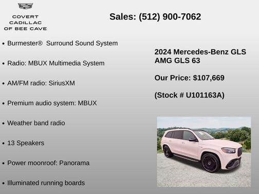 White 2024 Mercedes-Benz AMG GLS 63 Base