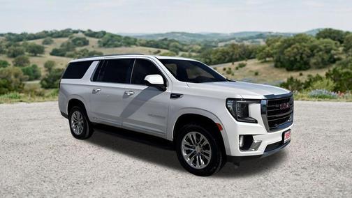 White Frost Tricoat 2023 GMC Yukon XL SLT