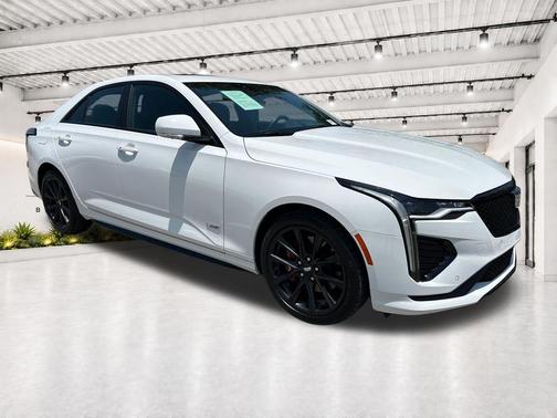 Summit White 2023 Cadillac CT4-V V-Series