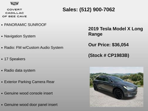 Gray 2019 Tesla Model X Long Range