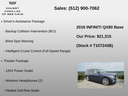 Beige 2016 INFINITI QX80 Base