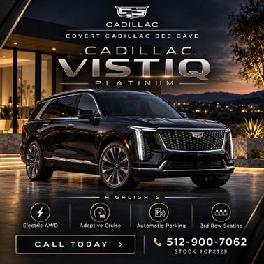 Stellar Black Metallic 2026 Cadillac VISTIQ Platinum