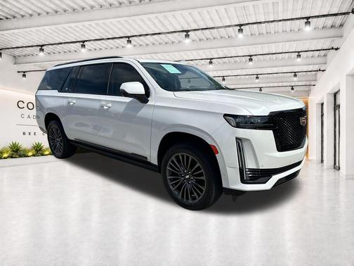 Crystal White Tricoat 2024 Cadillac Escalade ESV Sport Platinum