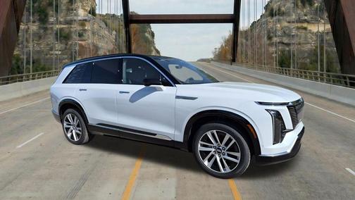 Vibrant White Tricoat 2026 Cadillac VISTIQ Luxury