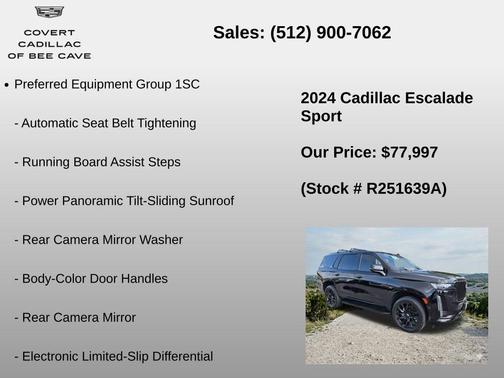 Black Raven 2024 Cadillac Escalade Sport