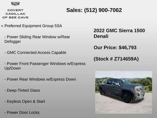 Satin Steel Metallic 2022 GMC Sierra 1500 Denali