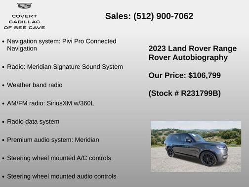 Carpathian Gray Premium Metallic 2023 Land Rover Range Rover Autobiography