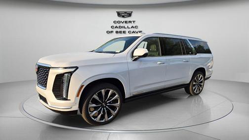 Vibrant White Tricoat 2026 Cadillac Escalade ESV Luxury