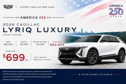 Argent Silver Metallic 2026 Cadillac LYRIQ Sport