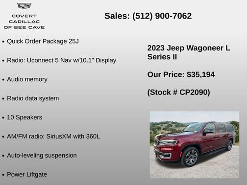 Velvet Red Pearlcoat 2023 Jeep Wagoneer L Series II 4x2