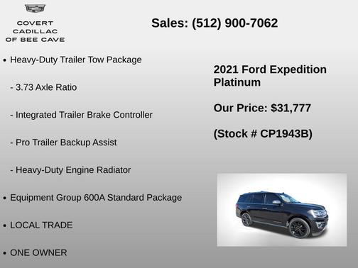 Agate Black Metallic 2021 Ford Expedition Platinum