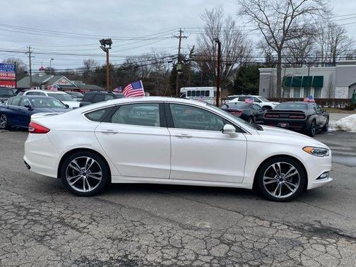 White Platinum 2017 Ford Fusion Titanium