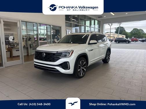 Opal White Pearl Effect 2025 Volkswagen Atlas 2.0T SEL Premium R-Line