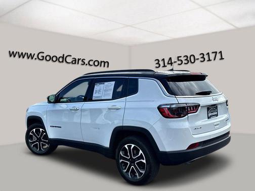 Bright White Clearcoat 2023 Jeep Compass Limited