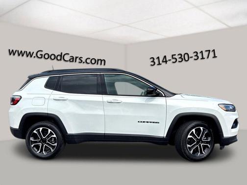 Bright White Clearcoat 2023 Jeep Compass Limited