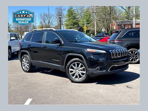 Diamond Black Crystal Pearlcoat 2018 Jeep Cherokee Limited