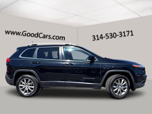 Diamond Black Crystal Pearlcoat 2018 Jeep Cherokee Limited