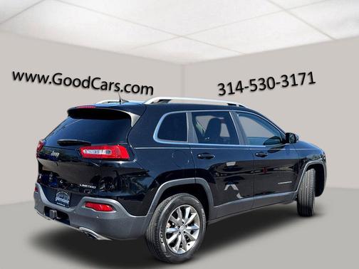 Diamond Black Crystal Pearlcoat 2018 Jeep Cherokee Limited